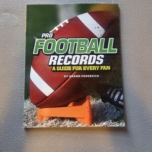 Source Unknown Pro Football Records Guide - Red and Green